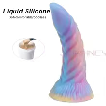 Luminous Anal Plug Dildos For Women Men Butt Plug Suction Cup Silicone