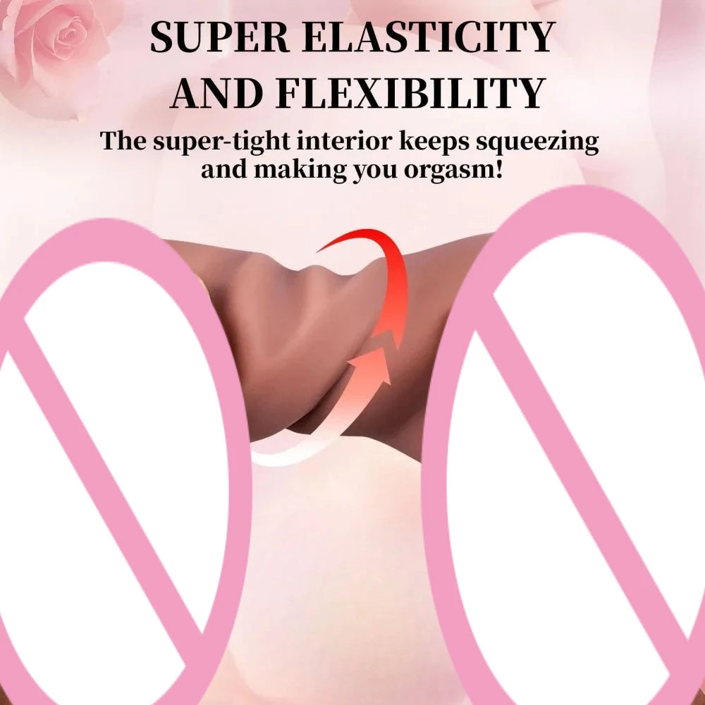 Super Realistic Vagina Anal Male Masturbator