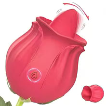 Rose Toy Tongue Licking Vibrator for Women Oral Clit Stimulator Female G Spot Vibrating Masturbation Massager
